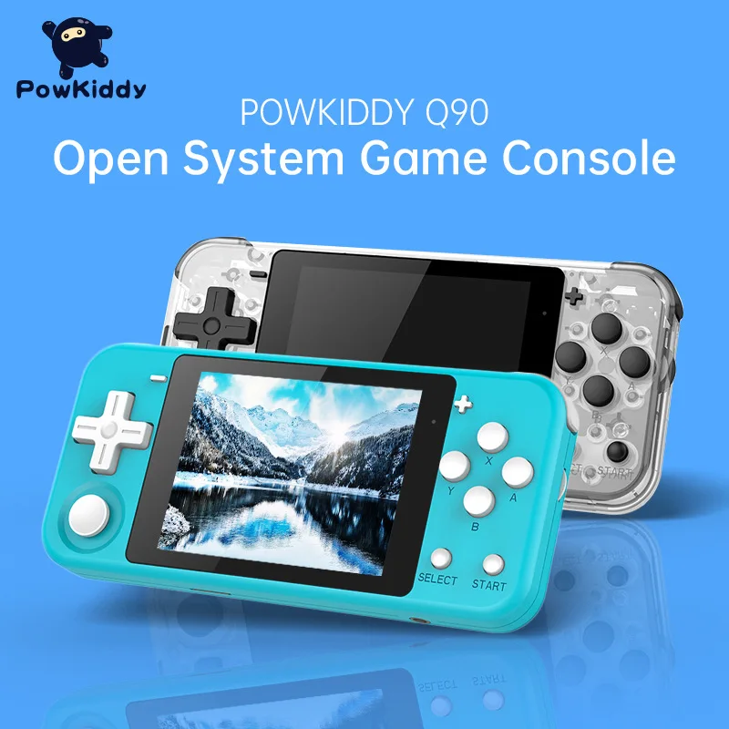 

POWKIDDY Q90 Retro Handheld Game Player 3.0 inch IPS Screen 16GB Dual Open Source System Portable Pocket Mini Video Game Console