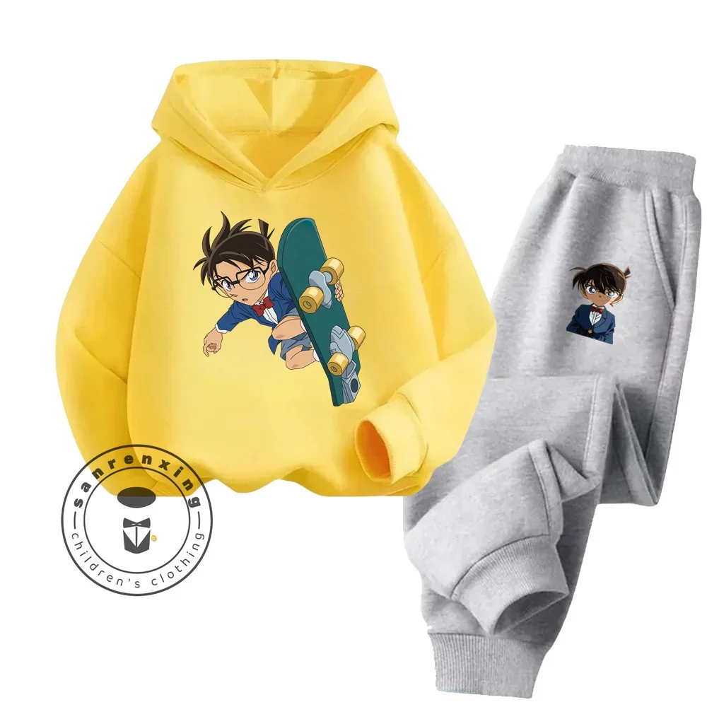 Хлопковый пуловер с капюшоном Детектив Конан костюм персонажа из мультфильма