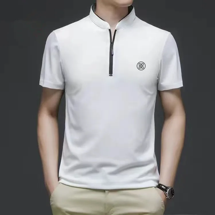 

New 2023 Summer Golf Men's T-Shirt Fast-Dryi High-Quality Loose Elastic Sports POLO Shirt Moisture-Wicking golf man Short-Sleeve