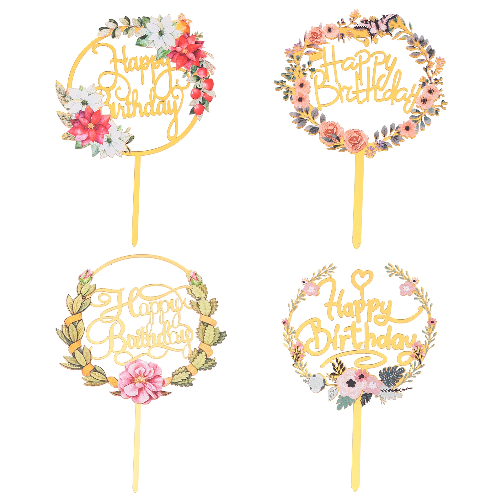 

4pcs Cake Ornaments (Assorted Color)