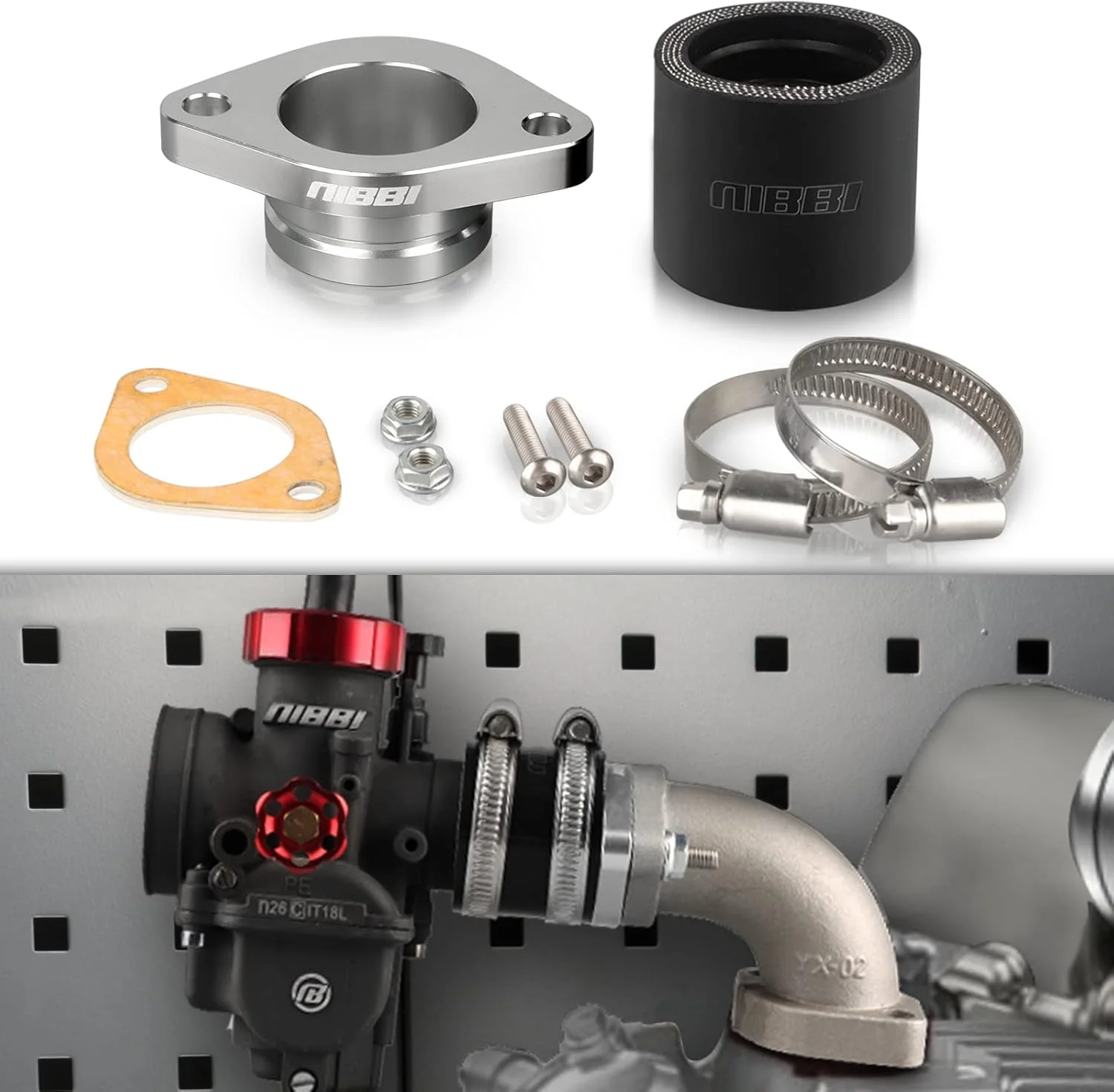 

Сменный оригинальный впускной коллектор с ЧПУ, двигатель CG, горизонтальный двигатель, высокопроизводительный впускной коллектор, КАРБЮРАТОР PWK для мотоцикла