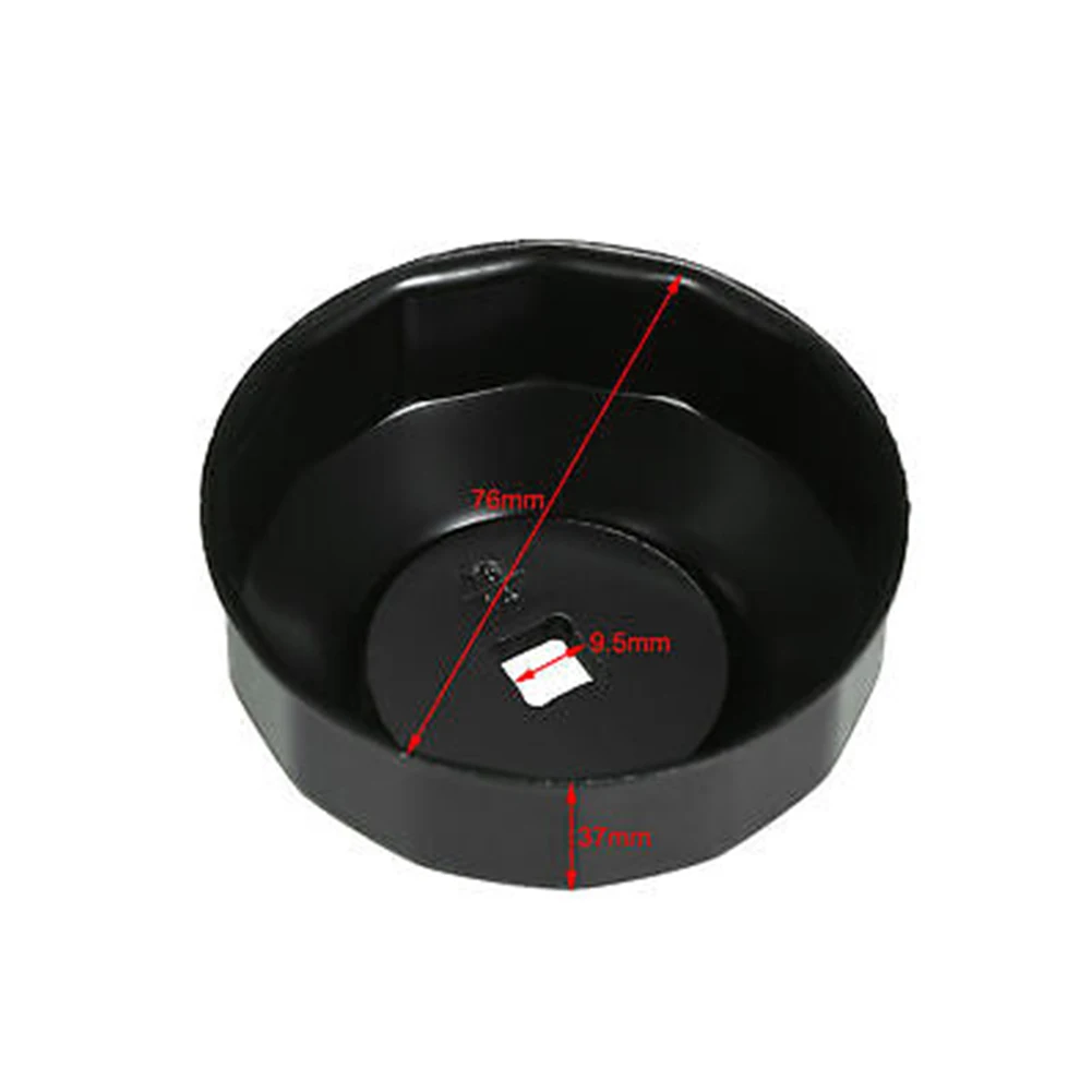 

For Oil Filter Wrench Cup 3/8\\\"Drive 76mm Anti-corrosion Anti-rust Built Tough Multiple Contact Points For Mazda 2.3 Engines