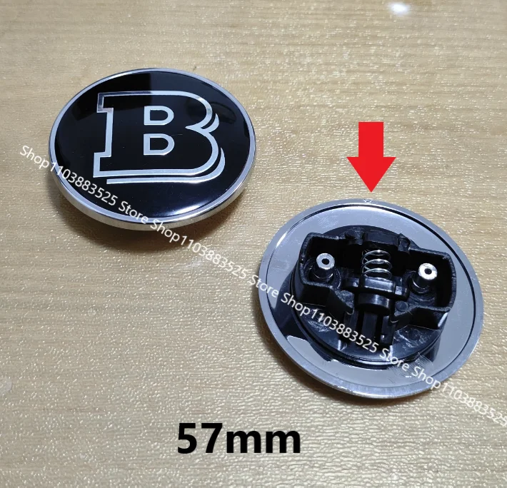 

3 типа логотипа B, 57 мм, передний капот, значок, эмблема, логотип для BRABUS GLA GLC CLA W220 W205 W204 W124 W201 W202 W212 W213 W177 W246