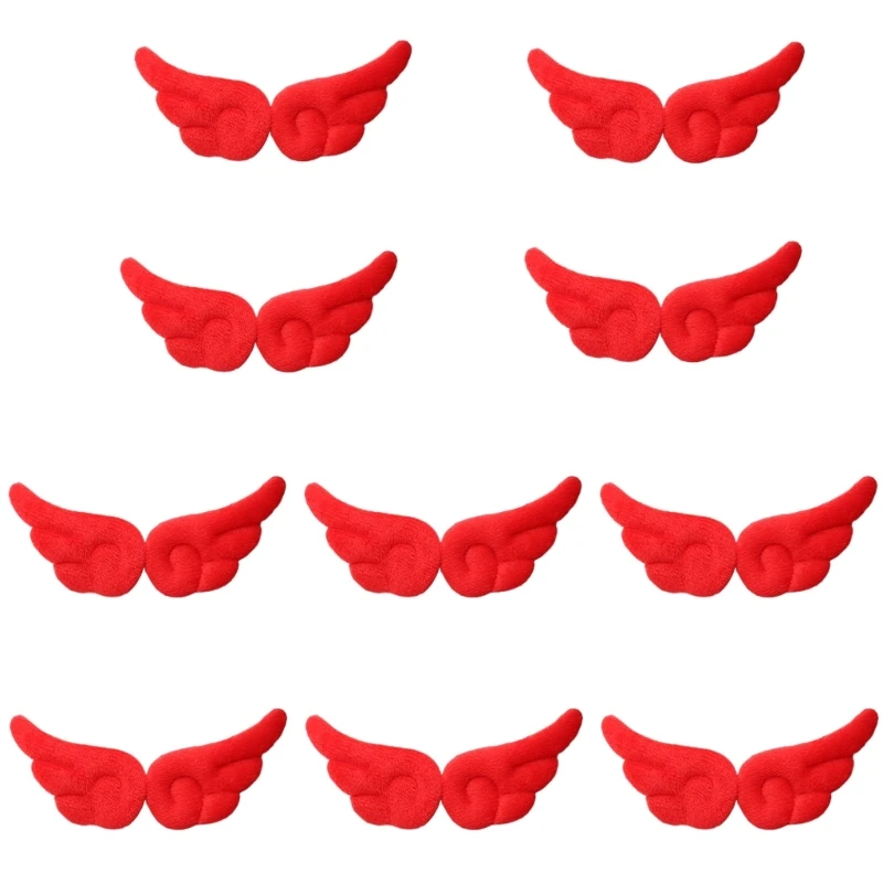 10 пар заколок для волос с крыльями ангела стильных девочек головные уборы из