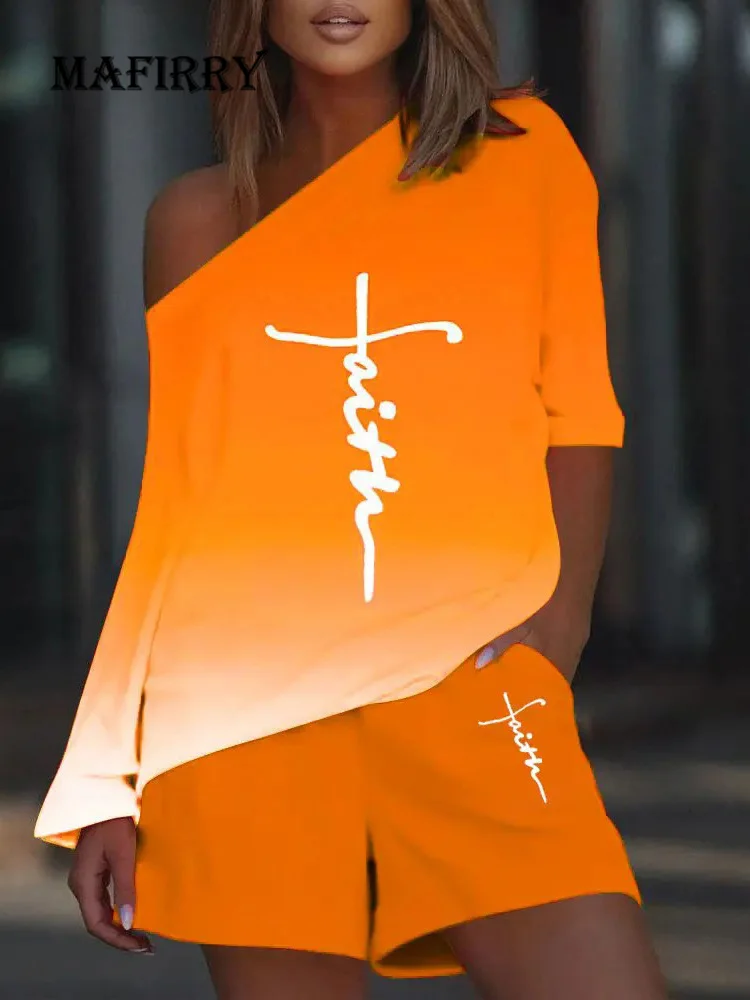 Женские длинные шорты со скошенным верхом и принтом женская одежда для отдыха