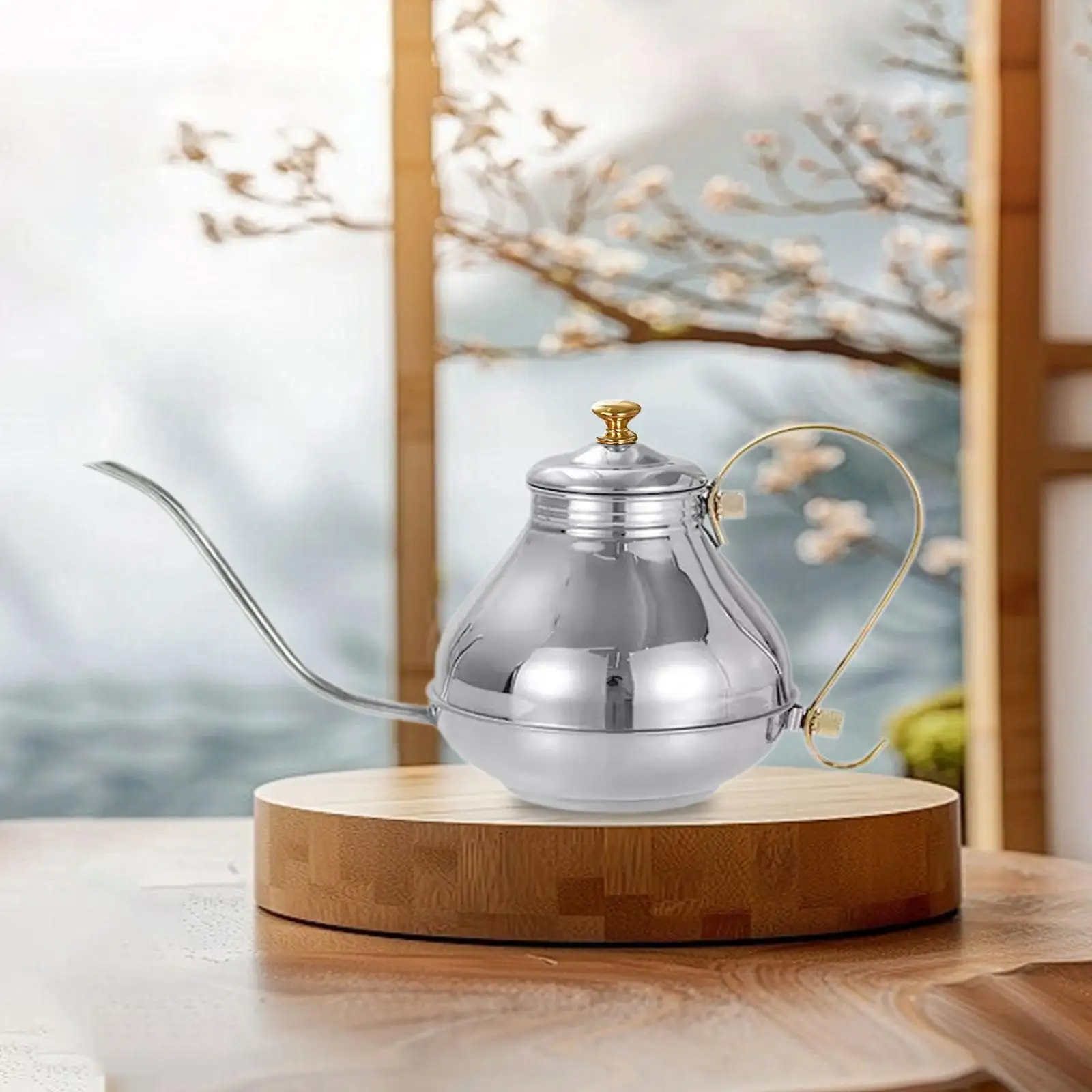 Чайник для кофе 1 5 л чайник на гибкой стойке гостиницы кафе помещения