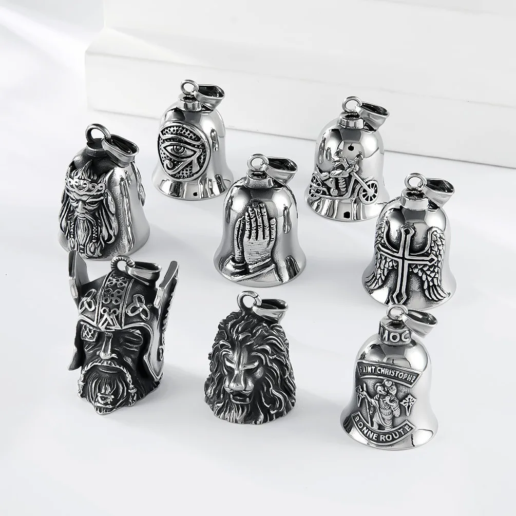 

Vintage Bell Necklace Stainless Steel Men Necklace Lucky Jewelry for Men Chain Polished Drop Best Gifts Jewelry