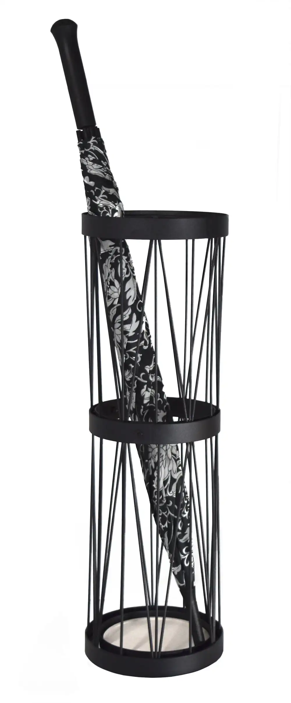 

Metal Pluvian Soakstone Umbrella Holder, Black