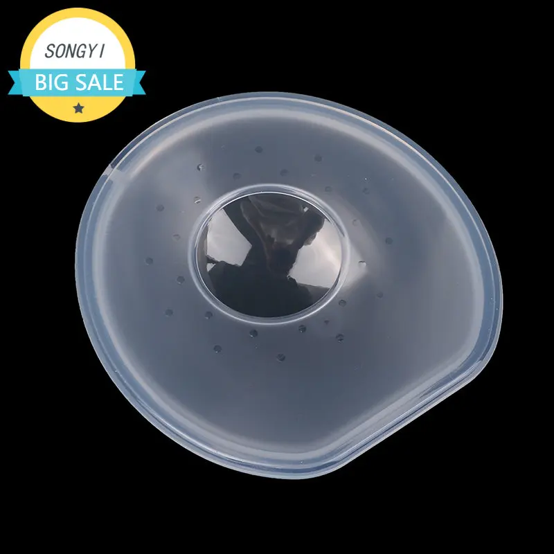 

1 Pc Silica Gel Collection Cover Breastmilk Collecter Soft Reusable Nursing Pad Postpartum Suction Nipple Suction Container