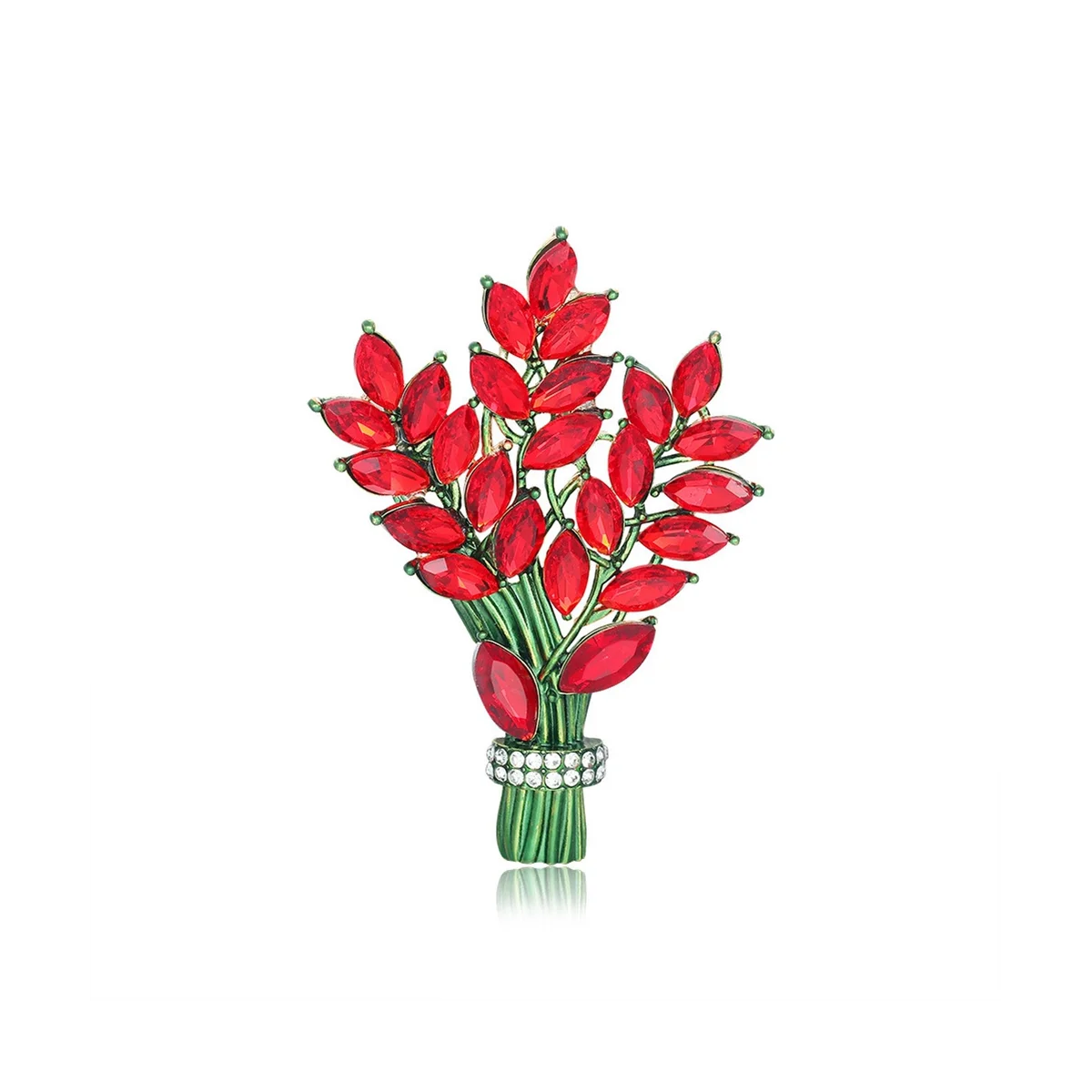 

Женская Брошь В Виде Цветка с кристаллами