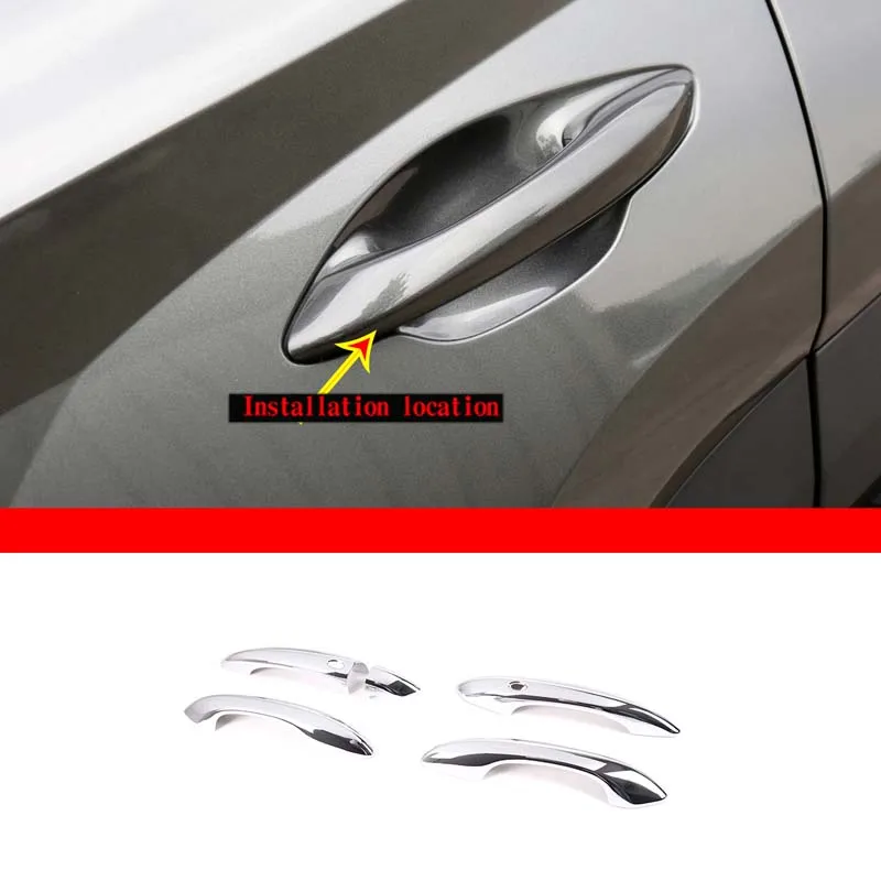 

Car Outer Door Handle Cover Door Bowl Protection Covers Sticker ABS Car Styling for Hyundai Tucson L 2021+ Exterior Accessories