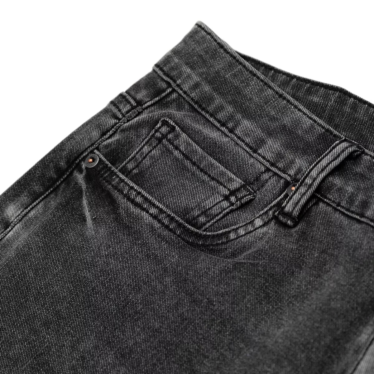 2022New 2022 Spring Summer New 9.5 Ounce Free Cross® Elastic Jeans Men Comfortable Tapered Black  Denim Trousers