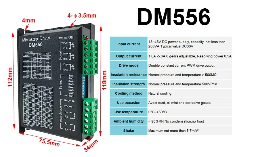 

DM556 моторный привод