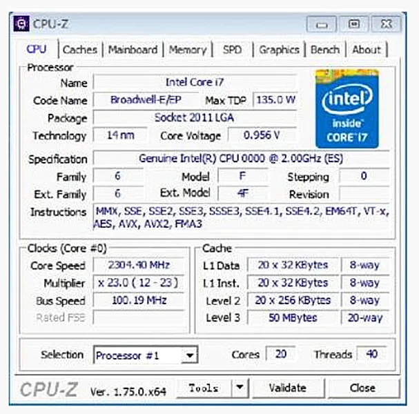 Рисунок 2 - Оригинальный процессор Intel Xeon