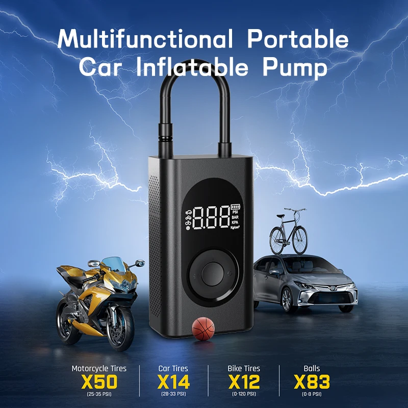 2024 популярный портативный автомобильный мотоциклетный велосипедный воздушный