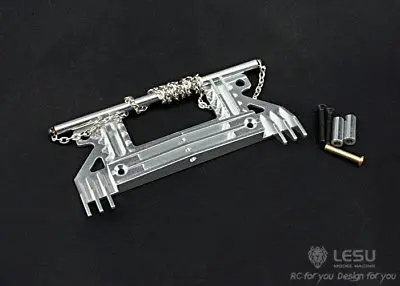 

1/14 LESU Metal Front Bumper R620 R470 RC Toys Tractor for DIY Truck Tamiyaya Model Spare Part Toy TH02321-SMT5