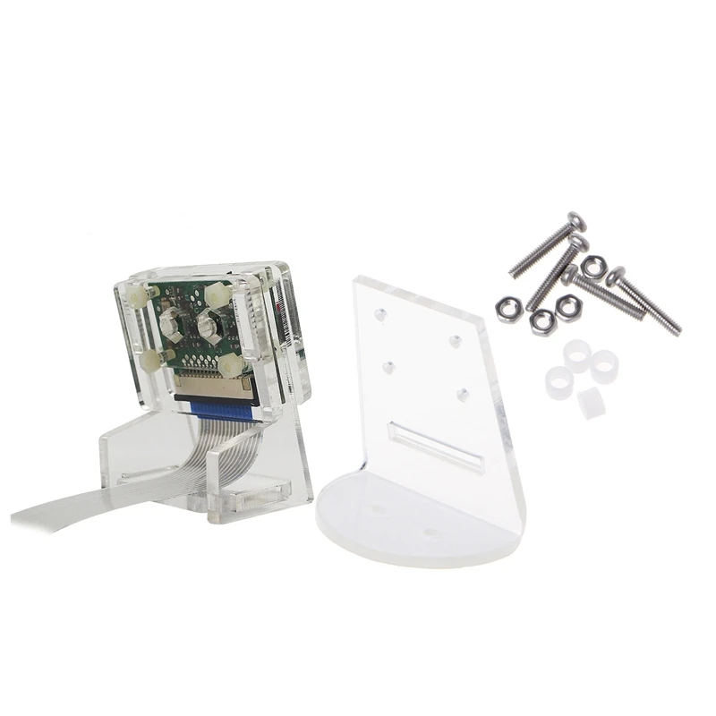 2 набора акриловых держателей кронштейнов для камеры 1 комплект Raspberry Pi 3B + / 2B и OV5647