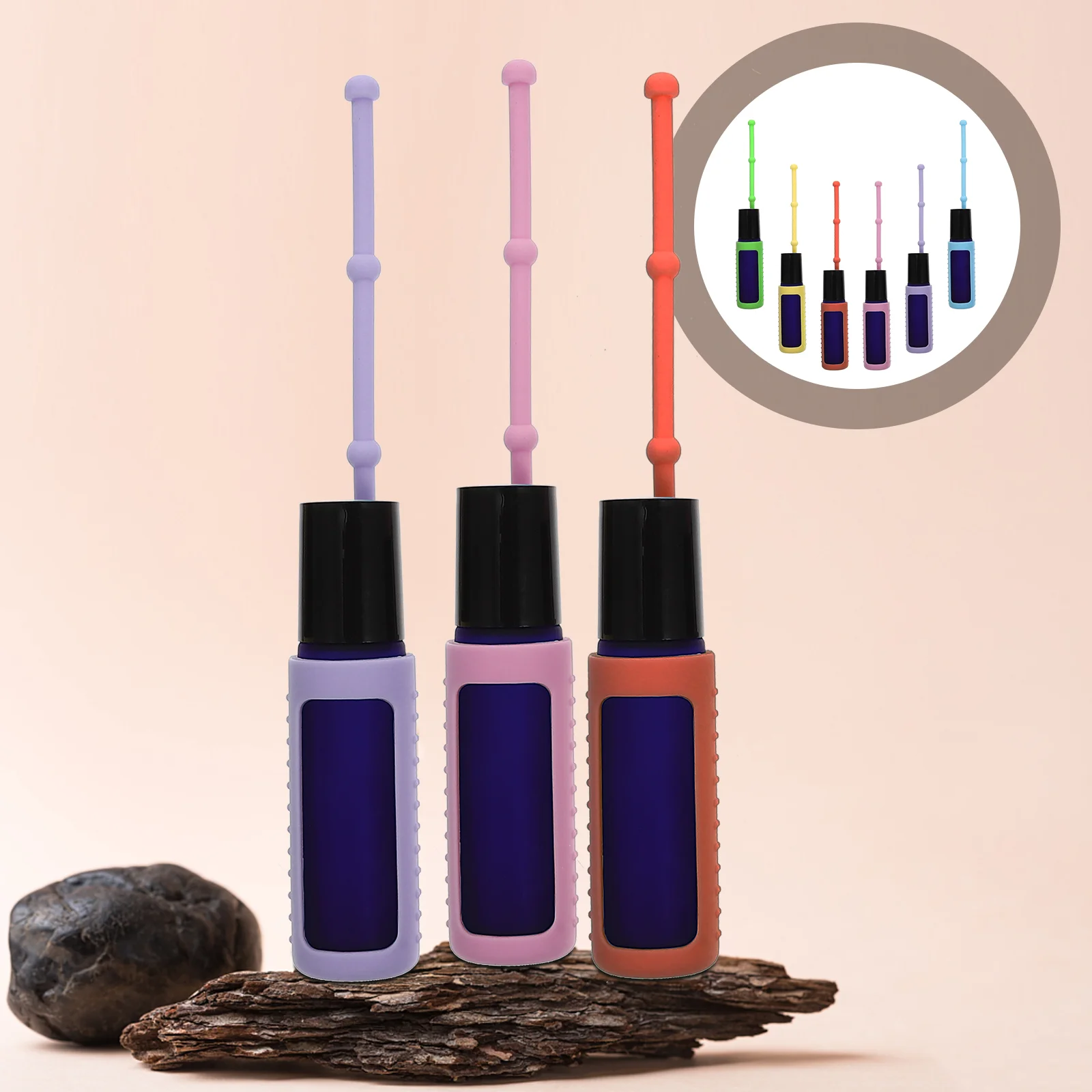 

Bottle Roller Rollessential Oil Glass Bottles Portablesilicone Sleeveliquid Small