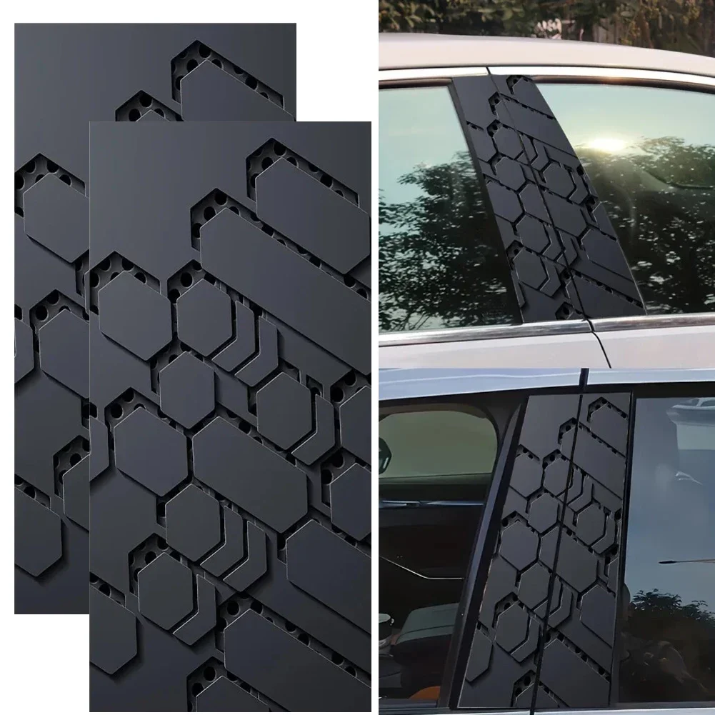 

2 шт. наклейка на центральную стойку автомобиля, виниловая наклейка на центральную стойку автомобиля, покрывающая царапинам наклейка на дверную стойку автомобиля