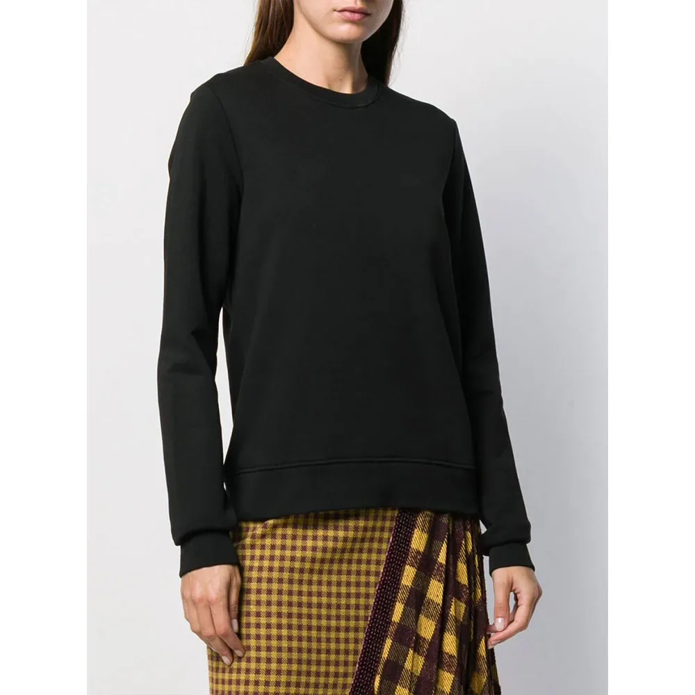 

Повседневные Женские однотонные базовые толстовки, свитшоты с длинным рукавом и круглым вырезом, Толстая Толстовка, винтажные Топы Y2k в сти...