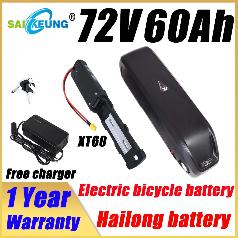 

Hailong 72v E Bike Akku 50ah 52v Electric Bicycle ncr18650b 36v 48v 60v Ebike 300-3000w Motor 20 30 35 40ah 60ah Lithium Battery