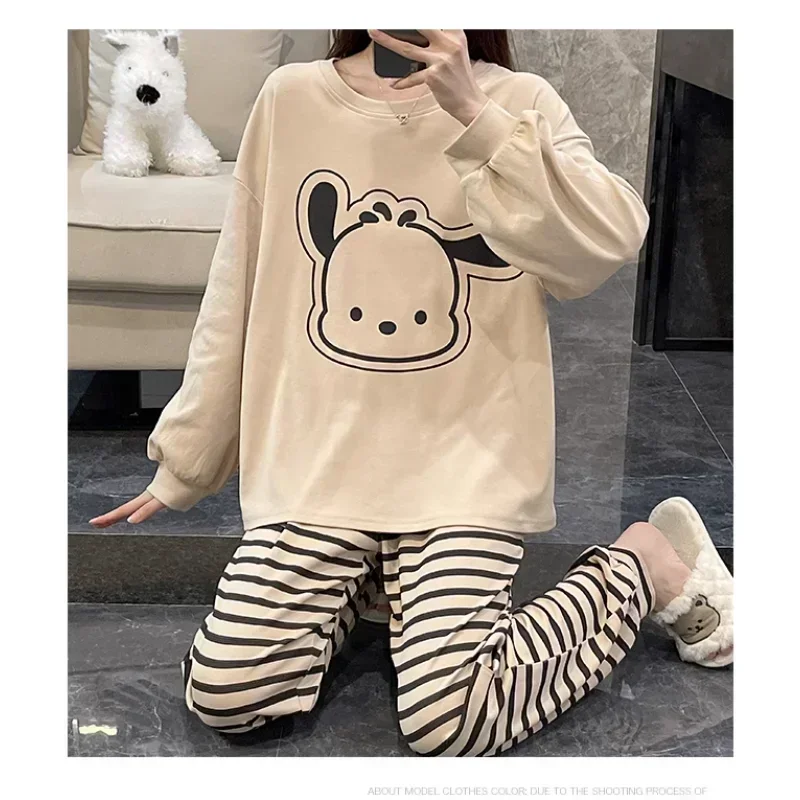 Новые пижамы для собак Sanrio Pacha осенние хлопковые брюки с длинными рукавами