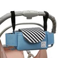 Baby Stroller Organizer Bag Mummy Diaper Bag Handheld Bottle Holder Stroller Baby Car Trolley Capacity Pram Travel Accessories
