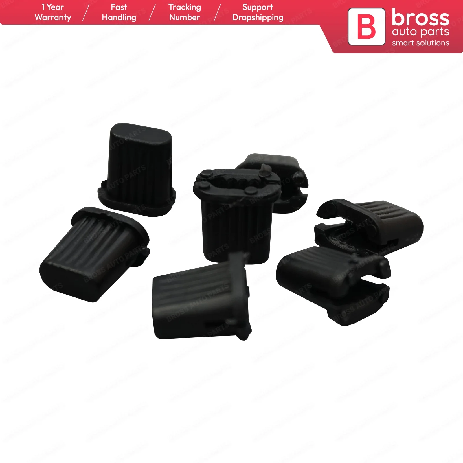BCF5035 10 Pieces Side Moulding Clip BLACK 7703081185-699796 for Renault Megane Kangoo Clio Peugeot Citroen Dacia Opel | Автомобили и