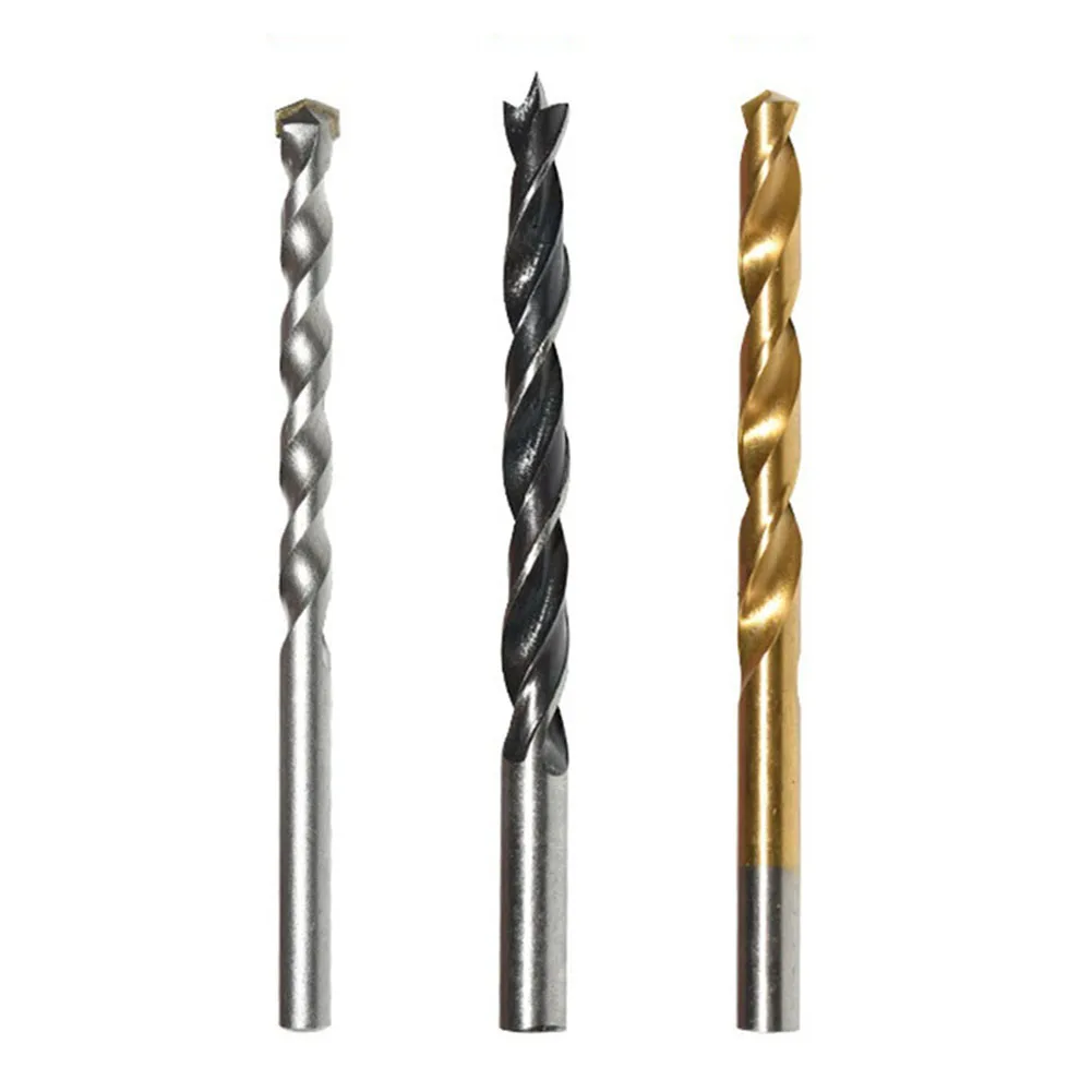

Tool Drill Bits 5/6/8mm 9pcs Accessories Construction Construction Drill Fittings For Wood Stone Iron Brand New