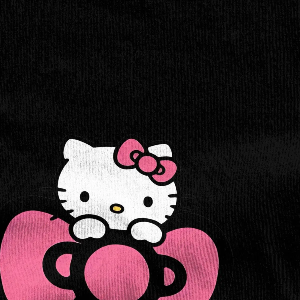Футболка хлопковая оверсайз с бантом Hello Kitty футболки в стиле хип-хоп футболка для