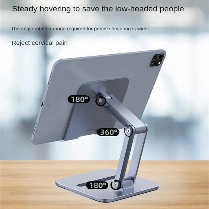Aluminum Alloy Desktop Mobile Phone Stand Foldable Tablet Support Cell Phone Desktop Bracket Lazy Holder For Smartphone Mount