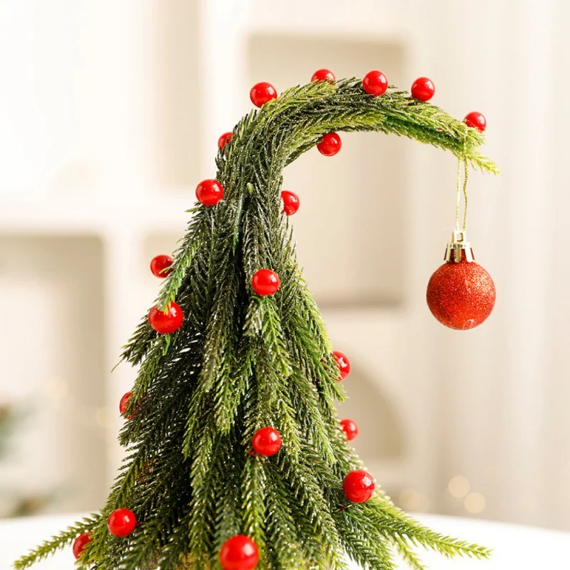 Рождественское украшение из полиэтилена имитация кривой шеи дерево подвесной