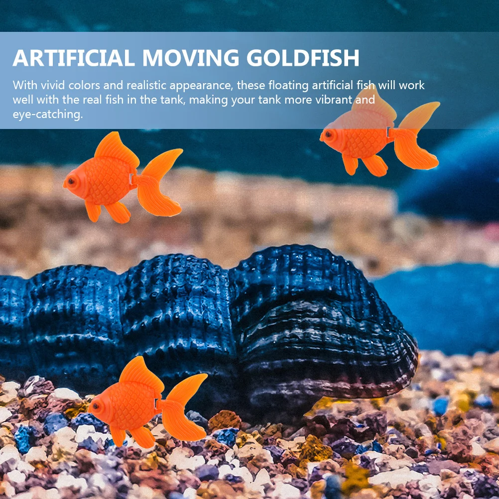 25 шт. Искусственная Золотая Рыбка Игрушка Поддельное Плавание Плавающий
