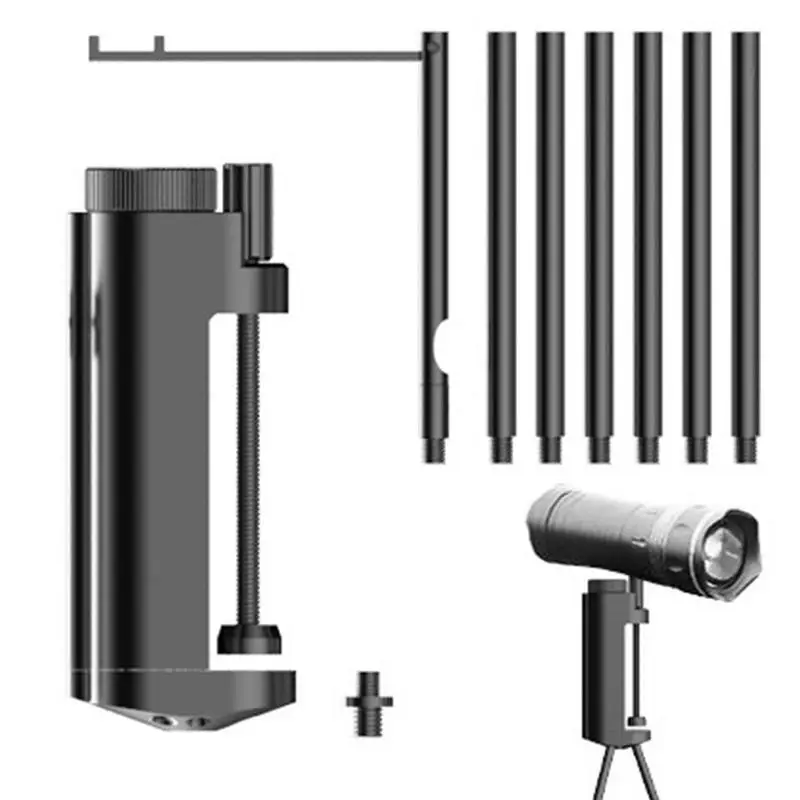 

Штатив для кемпинга, портативный штатив для наружной работы, штатив с резьбой 1/4, алюминиевый сплав, освещение