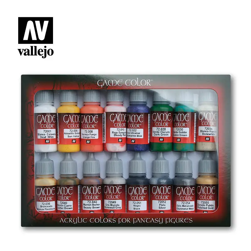 

Vallejo Paint Model AV Hand Painted Environmental Protection Water-Based Game Colors Beginner Basic Color Set Tank Acrylic 72299