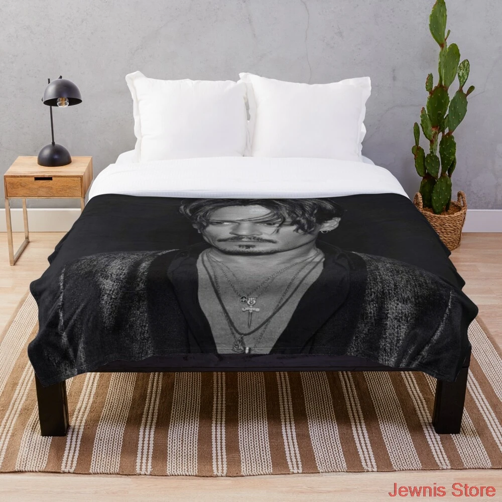 

Одеяло Джонни depp плюшевое бархатное теплое украшение для кровати домашнее диванное Одеяло Унисекс Детские подарки для мальчиков взрослые ...