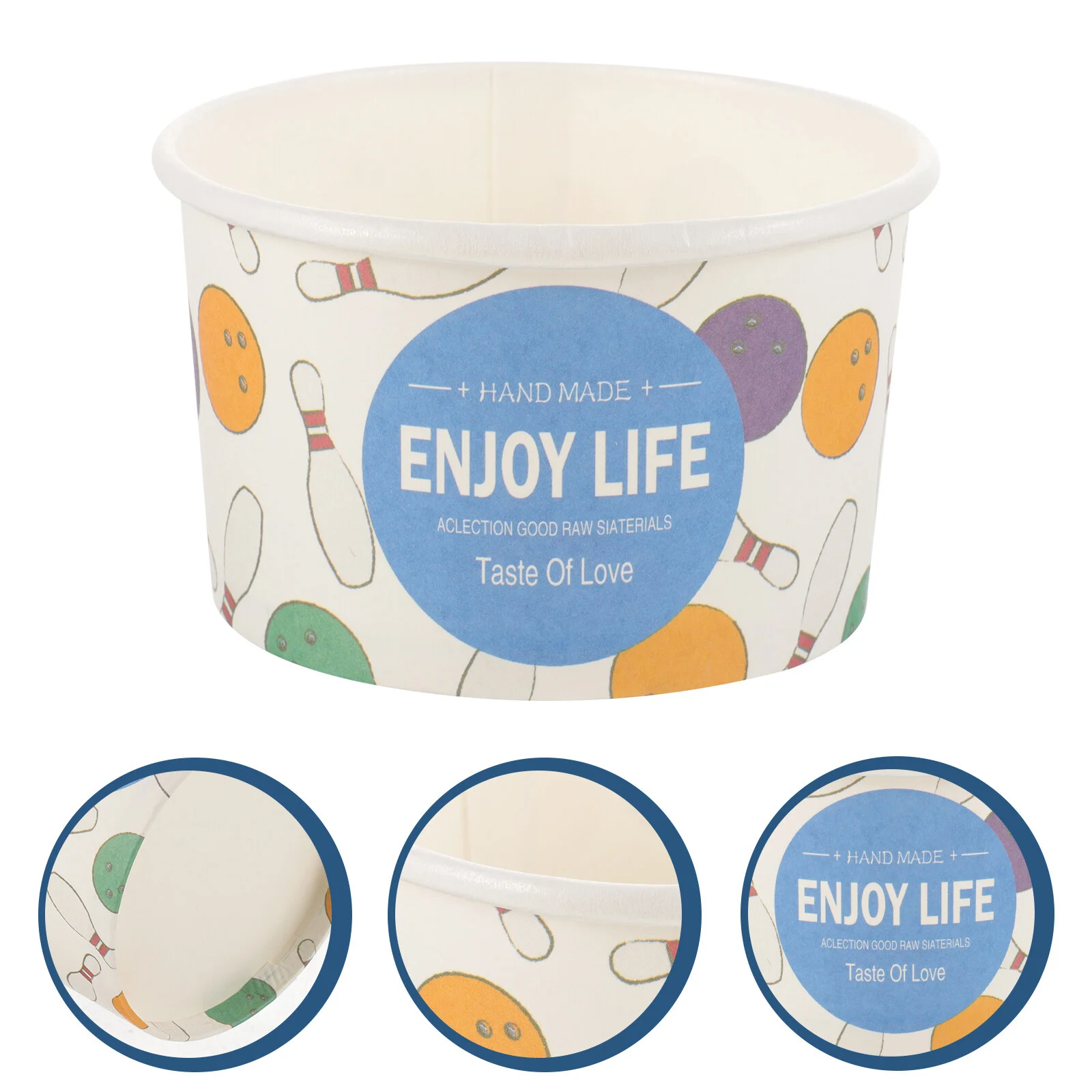 

Чашка для мороженого, чашки для пикника, одноразовые Настольные принадлежности, уличная бумага