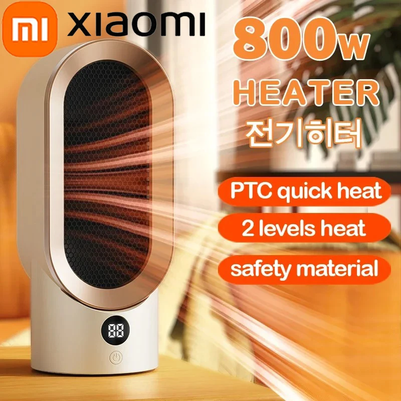 

Портативный обогреватель Xiaomi, электрический обогреватель вентилятора, Настольная мини-подогревающая машина для зимы PTC, керамический Обогрев для дома, спальни, офиса