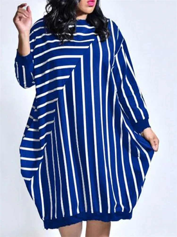 

Женское платье в полоску, повседневное мини-платье составного кроя в стиле пэчворк, большие размеры, Y2k, 2022