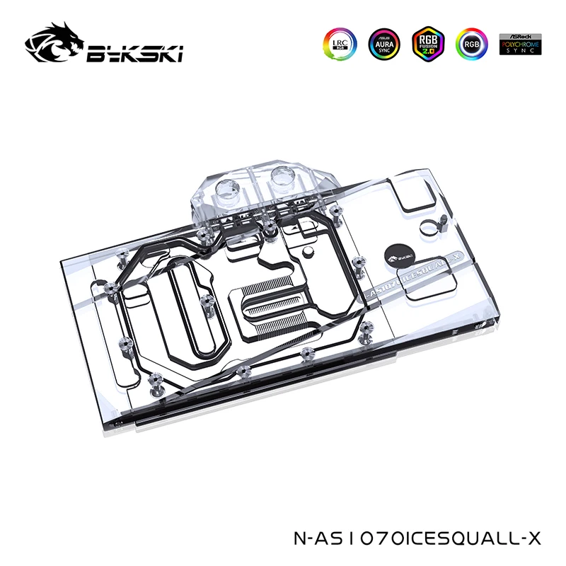 

Bykski GPU Cooler For ASUS GTX 1060 ,1070 O3G O6G O8G O8G SI GAMING ICE Knight Full Cover Card Water Block,N-AS1070ICESQUALL-X