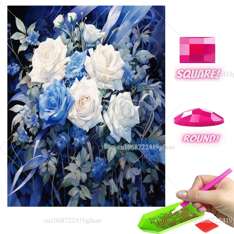 Полный квадратный круглый алмазный живопись цветок детская вышивка Алмазная