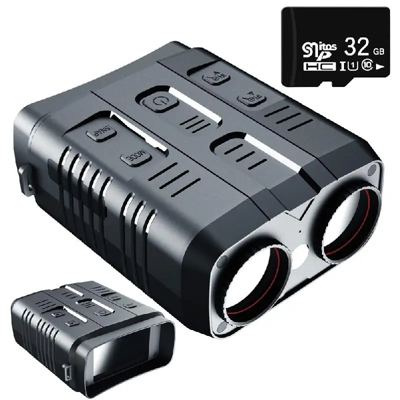 

Бинокль с функцией ночного видения R19, 850 нм, 100%, 1080p, HD, дальность 300 м, ИК, 5-кратный зум