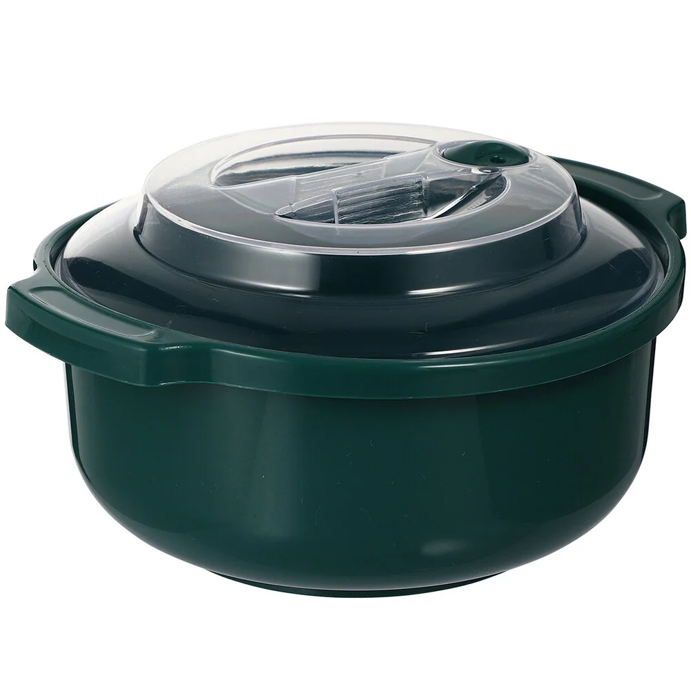 

Suite Food Accessories Container With Lid School Bowl Plastic Reusable Bento Compact Lunch Eat Soup Pot Convenient Household