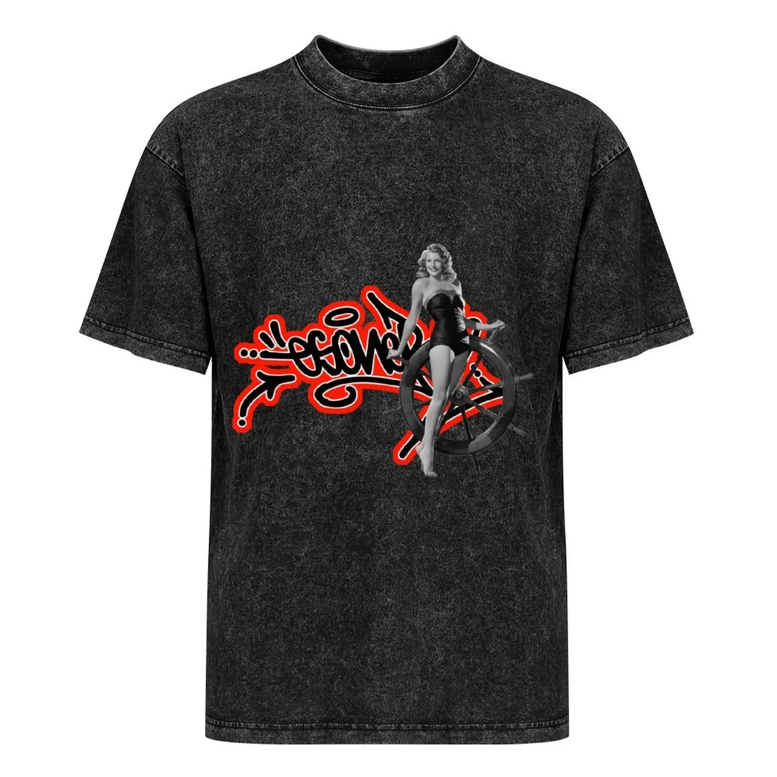 Футболка PINUP RITA HAYWORTH ESONER TAG URBAN GRAFFITI STREET STYLE футболки большого размера подарки для