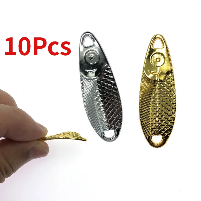 

10Pc 1.5g 2.5g 3.5g Metal Spoon Fishing Lure Swim Bait Set Lake Sea Carp Bass Wobbler Spinner Trout Jig Hard Box Kit Accessories