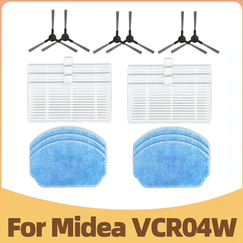 18 шт. для Midea VCR04W робот-пылесос моющаяся боковая щетка Hepa фильтр замена ткани