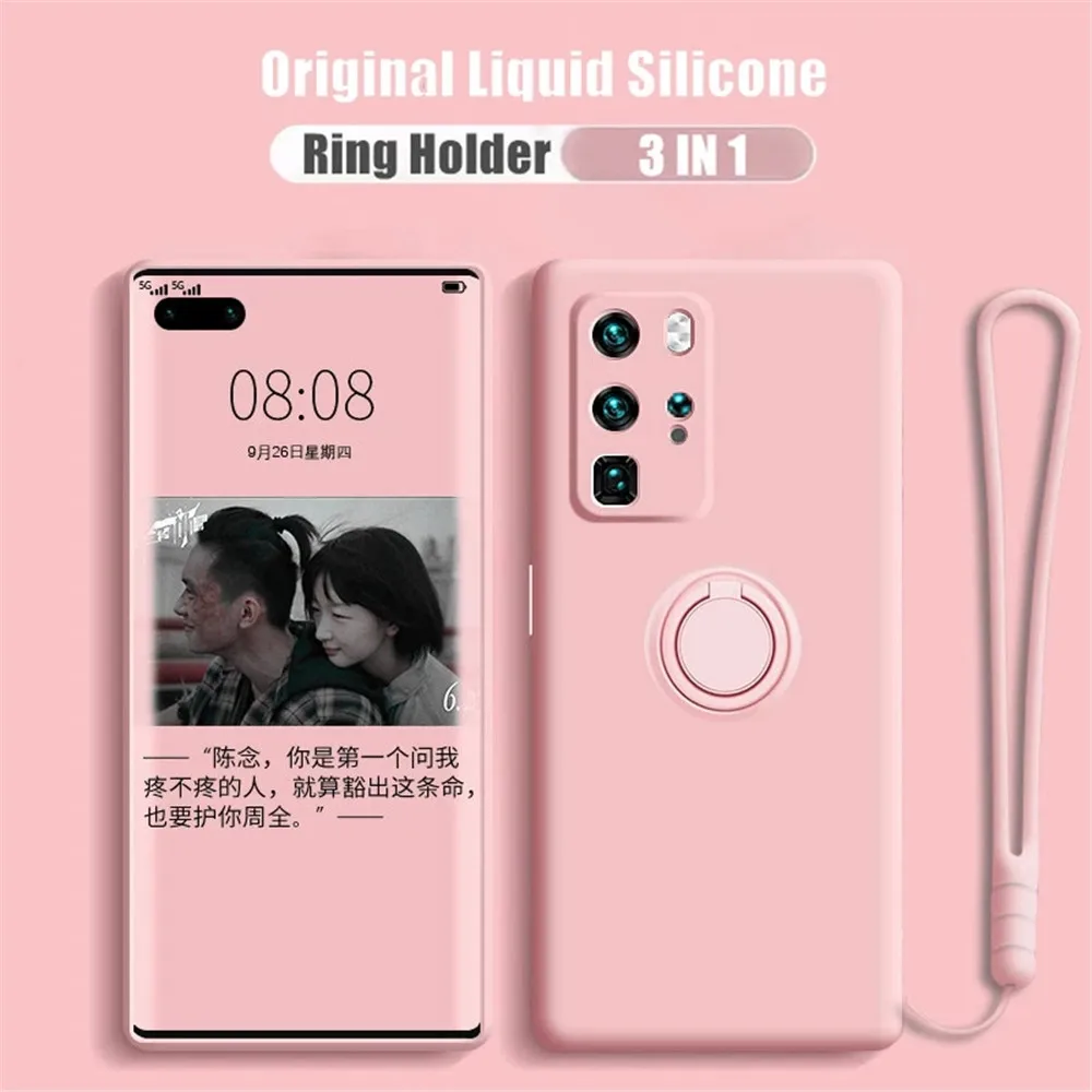 

Bracket Ring Case For Huawei P30 Pro Cases For Huawei Honor 50 SE P30 P40 P50 Pro V30 X10 Pro Nova 7 SE 8 Pro Mate 30 40 Covers