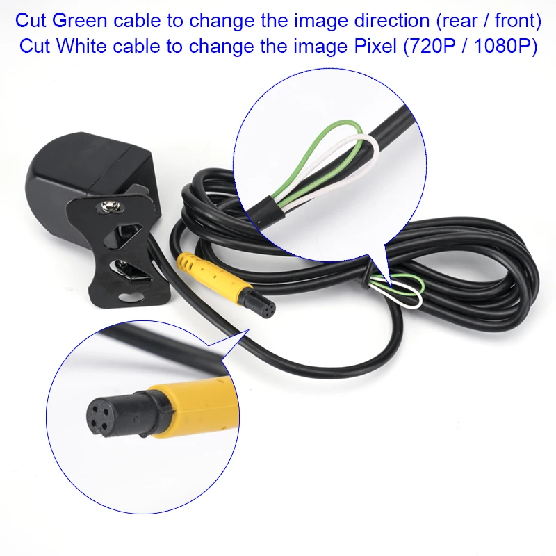 AHD Car Rear View Camera with 4 pin for DVR Mirror Dashcam 720P/1080P 2.5mm Jack 6m Cable Front | Автомобили и мотоциклы