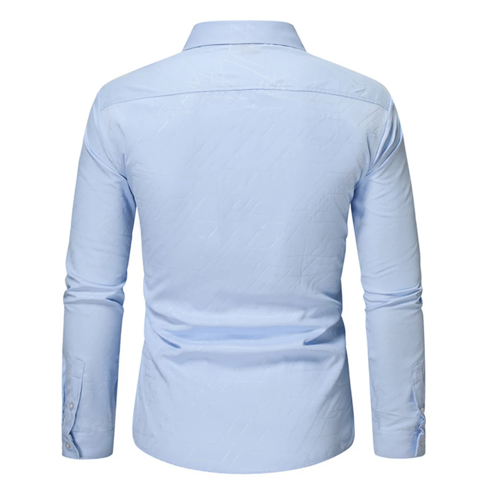 Рисунок 2 - Мужская Однотонная рубашка с отложным воротником