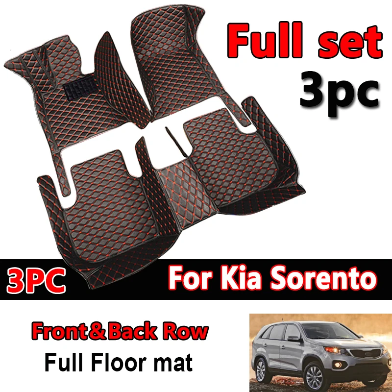 

Автомобильные коврики для Kia Sorento XM 2010 ~ 2013, 7-местный водонепроницаемый защитный коврик Alfombrillas Coche, автомобильный коврик для багажника, автом...